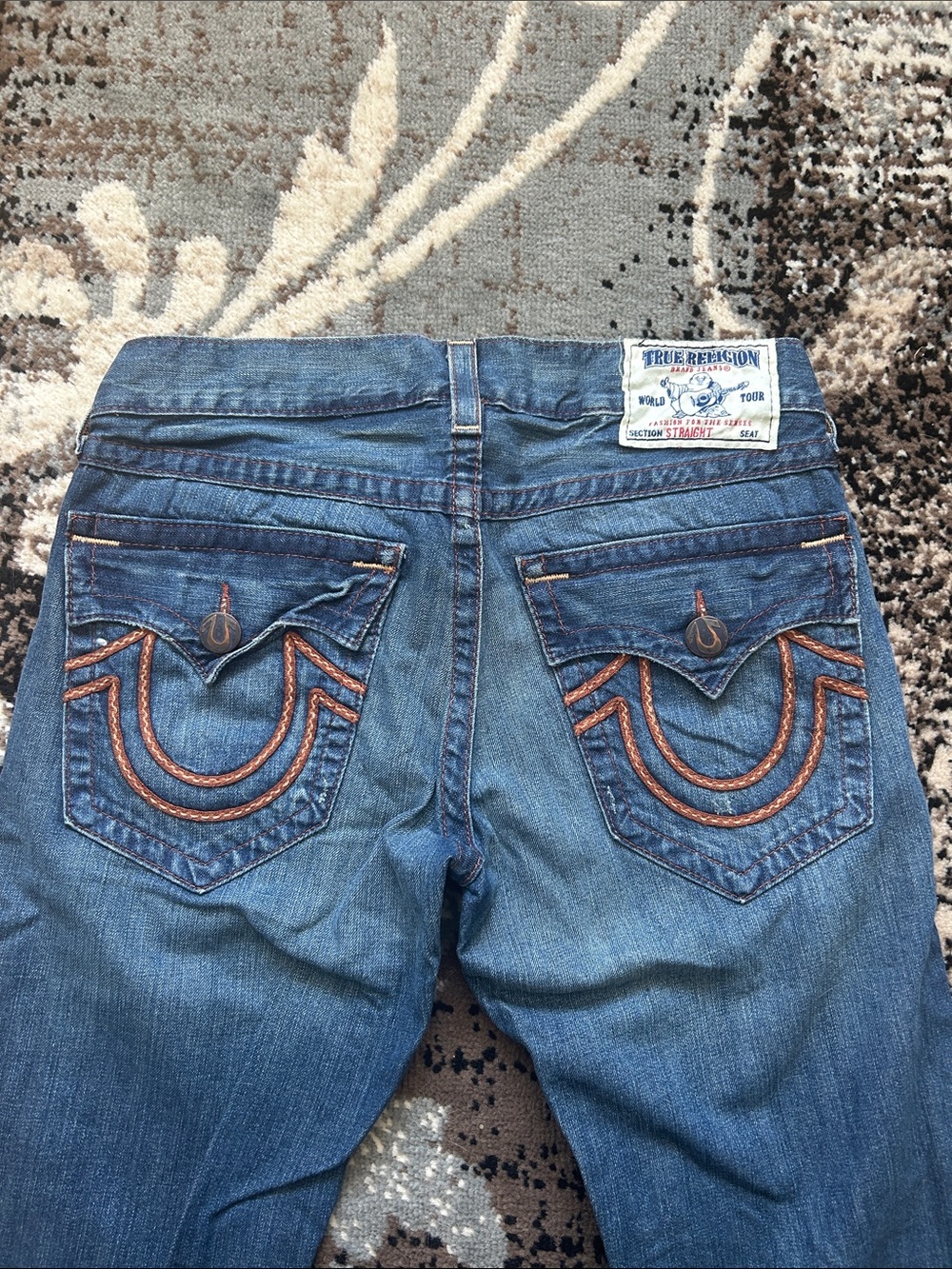 Vintage True Religion World Tour Super T Men's Straight Jeans